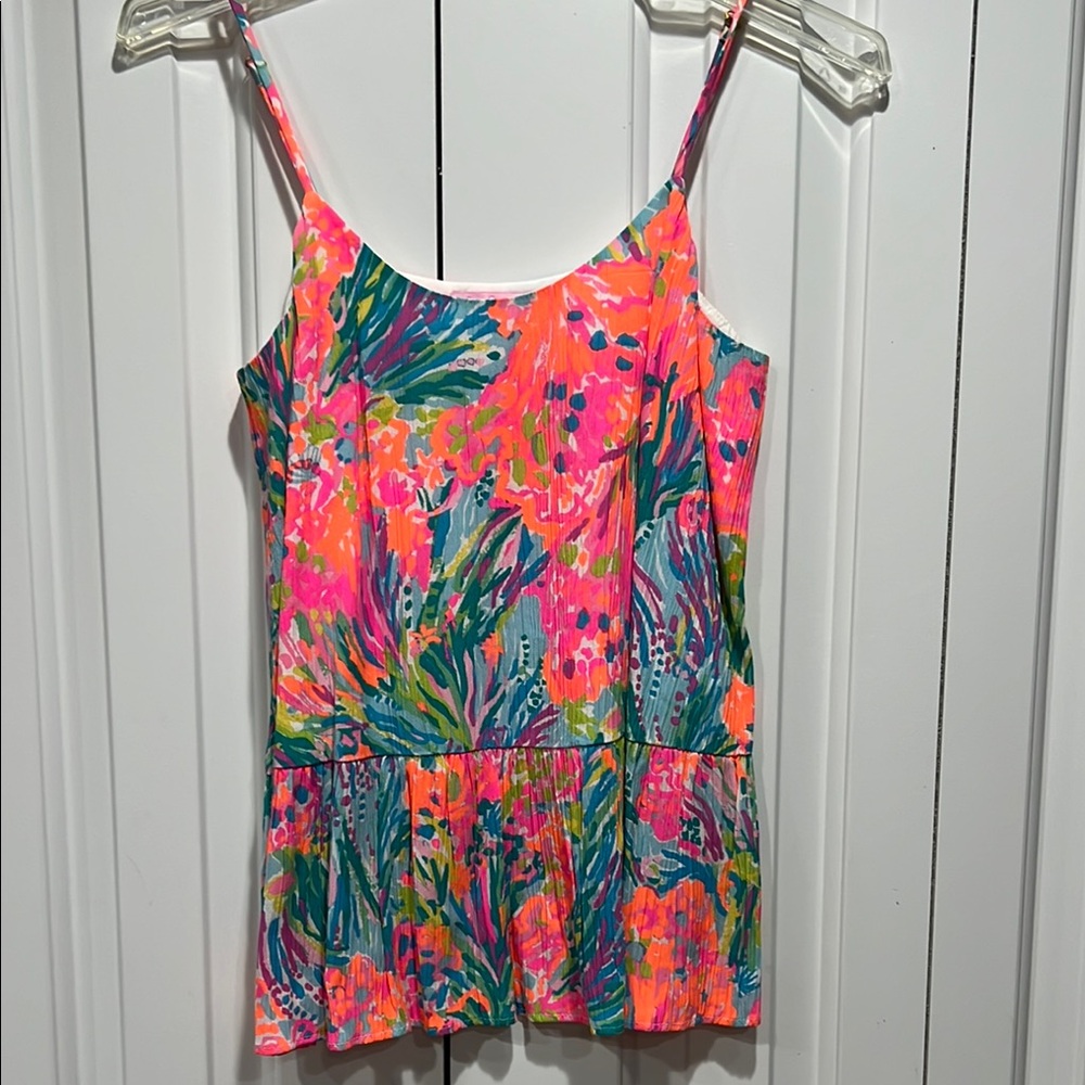 Lilly Pulitzer Women’s Colorful Floral Top- Size XXS